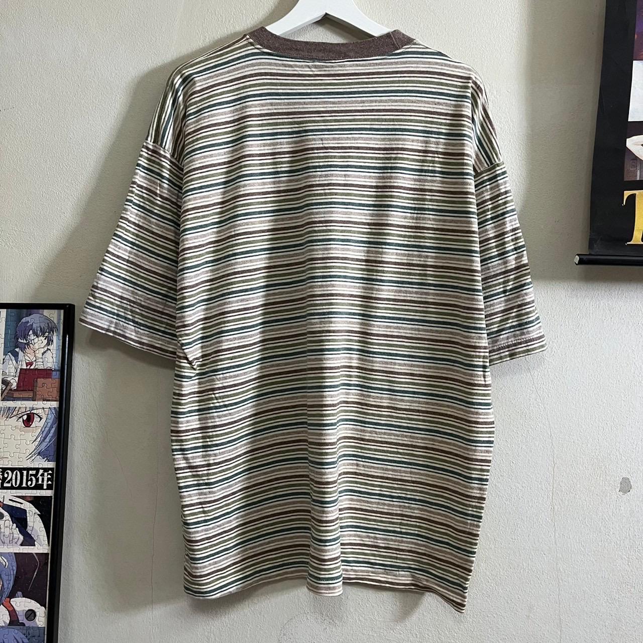 Vintage 90's Striped T-shirt Size L - Etsy