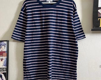 Vintage 90er Jahre Streifen T-Shirt Gr. XL