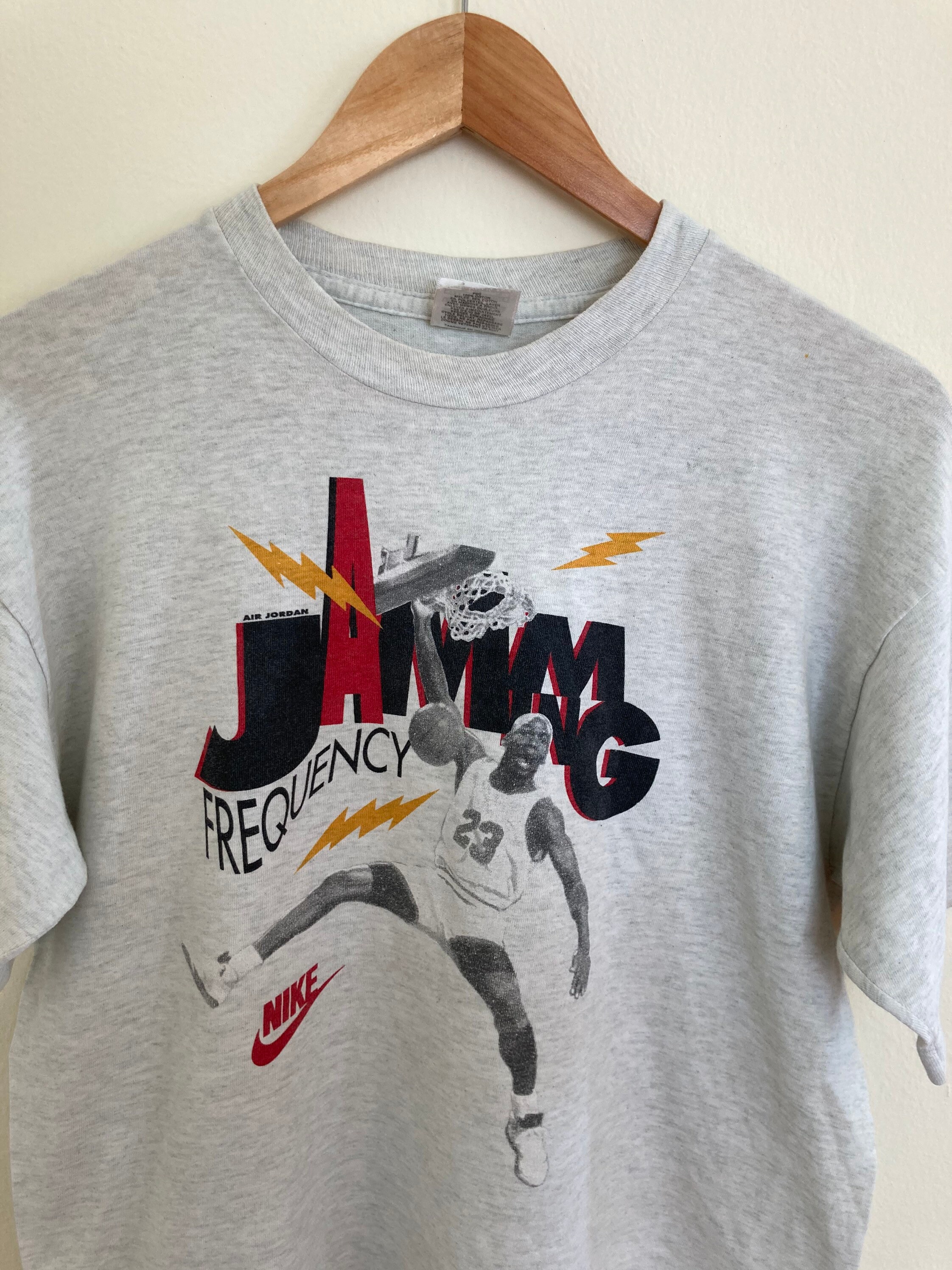 Vintage 90s Nike Michael Jordan Basketball Sport TShirt size Etsy