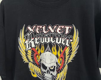 Vtg 04 VELVET REVOLVER TSHIRT // 90s Y2K Vintage Slash Stp Rock