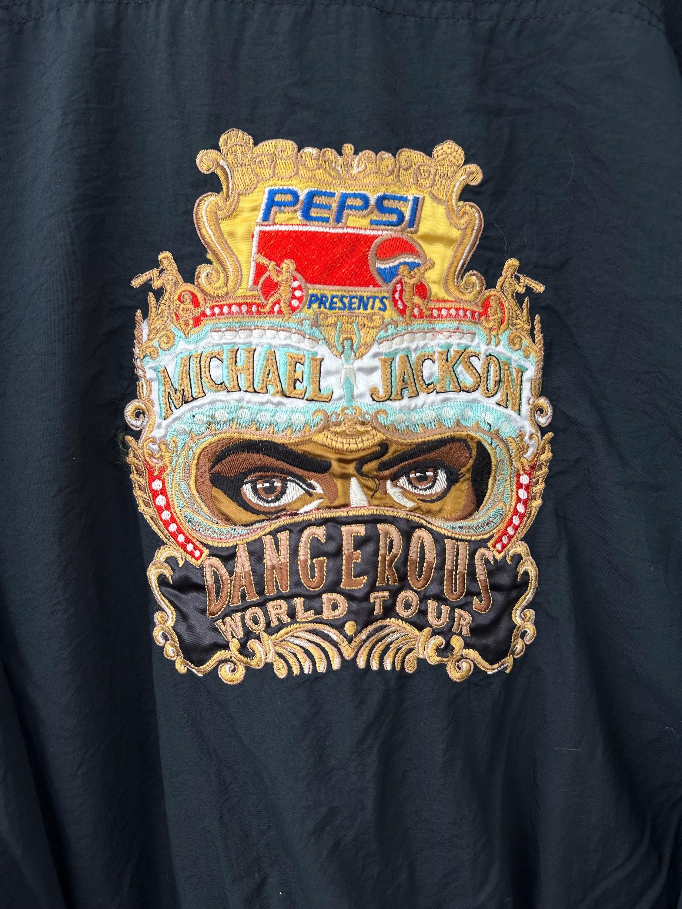 Vintage 90 Michael Jackson Dangerous World Tour Jacket Size XL - Etsy