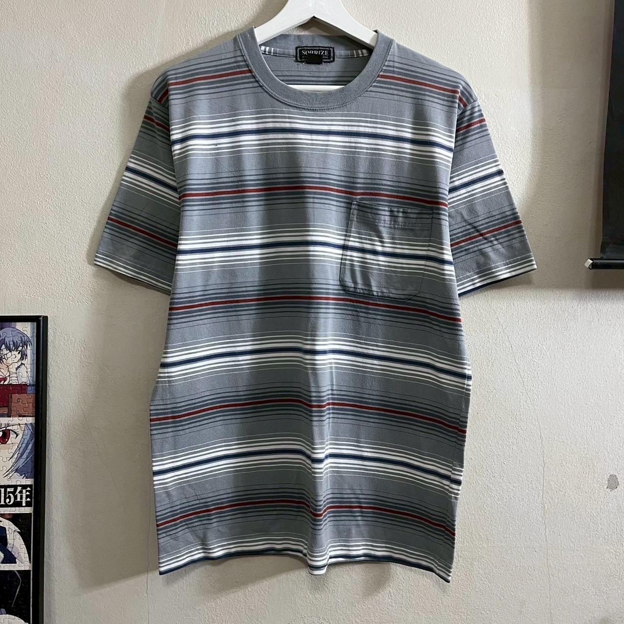 Vintage 90's Striped T-shirt Size L - Etsy