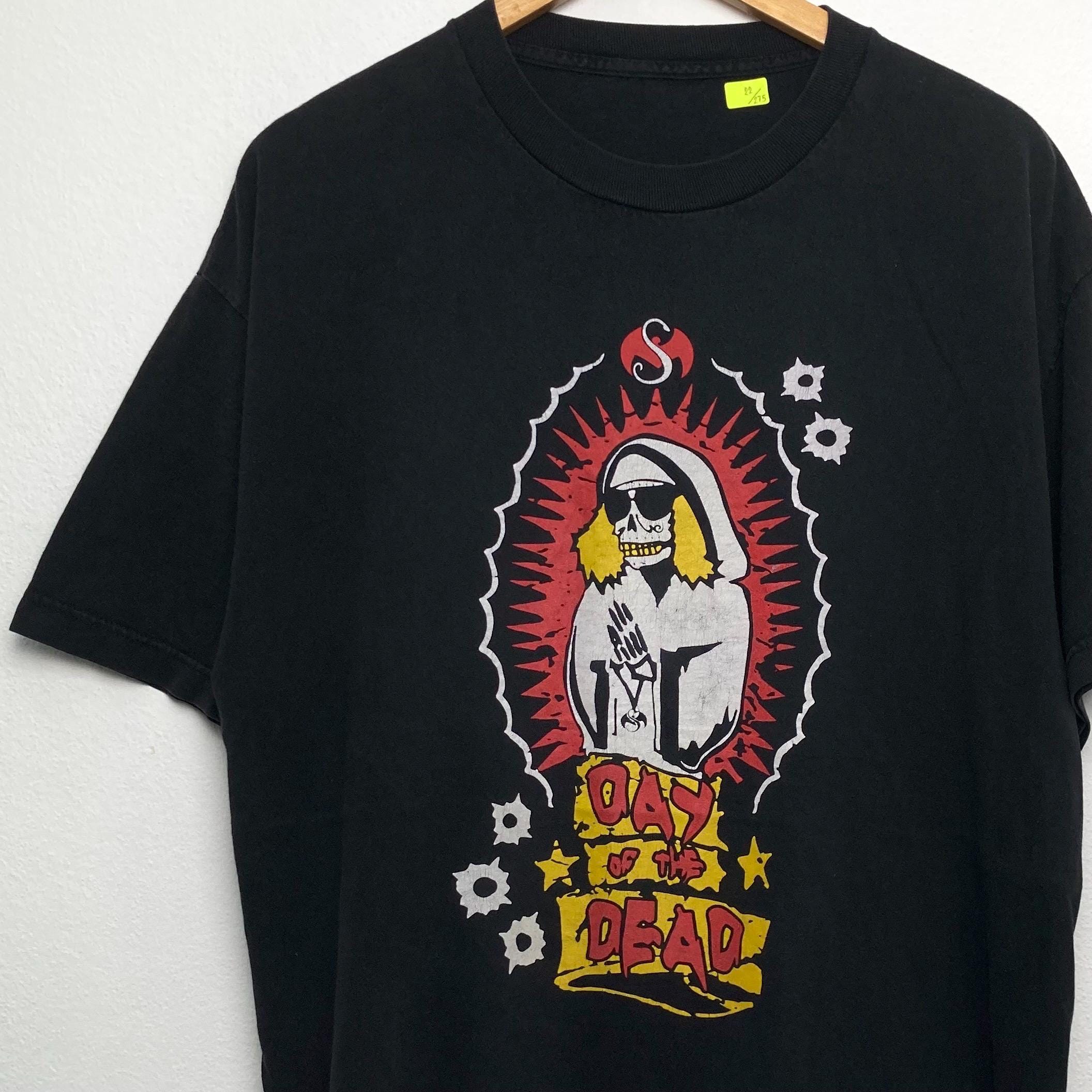 Vintage Day of the Dead T-shirt Size L - Etsy