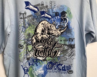 T-shirt vintage de la marque Rhinocéros de renommée mondiale Ecko Unltd - France