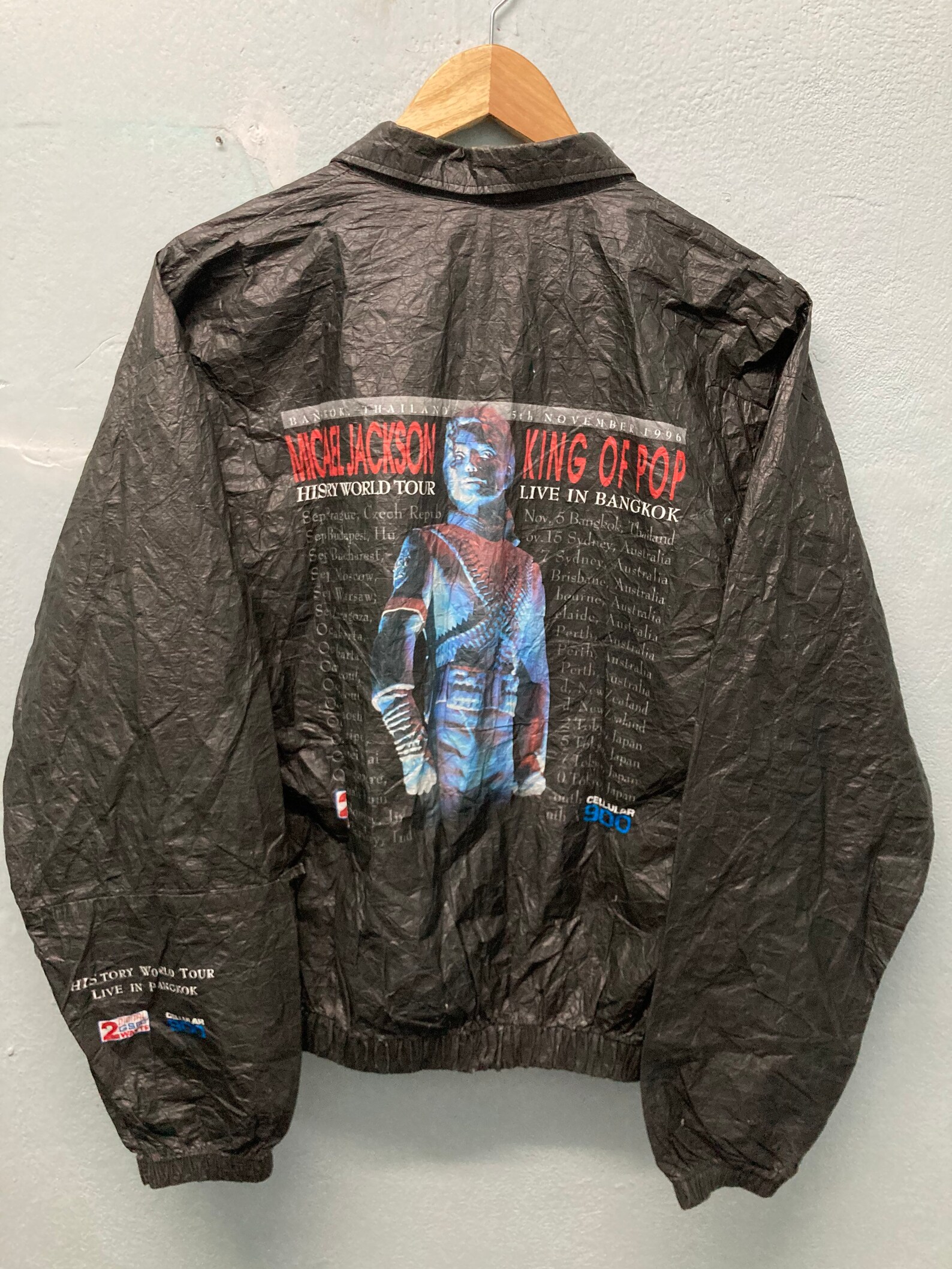 Vintage Michael Jackson History Tour 1996 Jacket Size L Etsy
