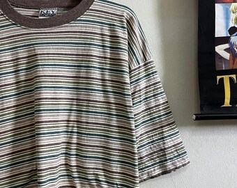 stripe star tシャツ　archive Junya Watanabe MAN: Men's Paisley Stripe Shirt (Brown/Blue