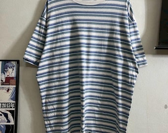 Vintage 90er Jahre Streifen T-Shirt Gr. XL