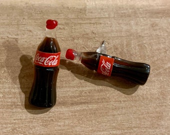 Mini Coke Bottle Set of 3Coca-Cola Miniature Miniature dollhouse 1:6