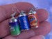 Soda Can Earrings, 3D Earrings, Pepsi, Fanta, Sprite, Coke, Coca Cola, Drink Earrings, Food Earrings, Sterling Silver, Soft Drink 