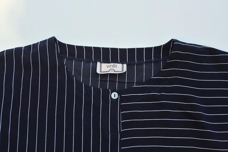 Vintage Wallis UK Fashion Brand Striped 