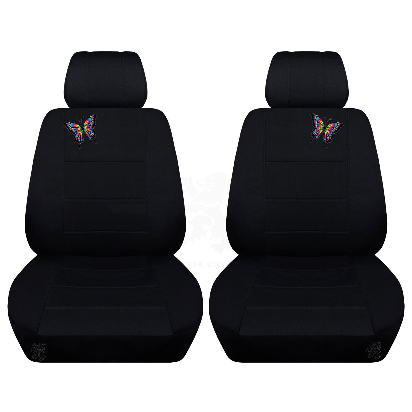 Two Front Seat Covers Fits a Toyota Corolla with a Butterfly | Etsy