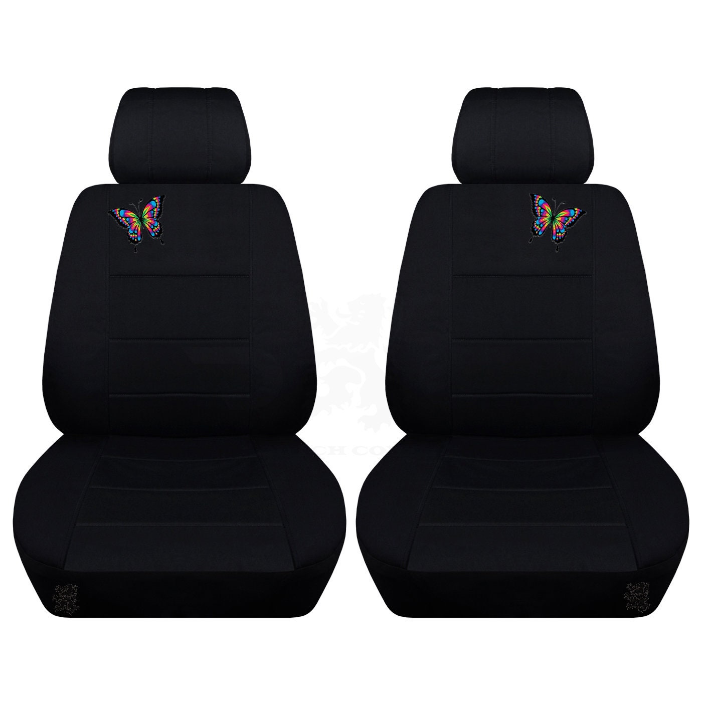 Two Front Seat Covers Fits a Toyota Corolla with a Butterfly | Etsy