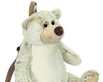 Kinderrucksack Teddybär personalisiert als Geschenk individuell bestickt mit Namen zum Kita-/Schul-Start/Geburtstag/Wandertag u. vielem mehr