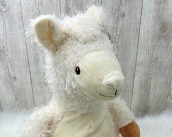 Llama - Personalized cuddly toy/plush toy for birth/baptism, Christmas, birthday or other occasions, individually embroidered