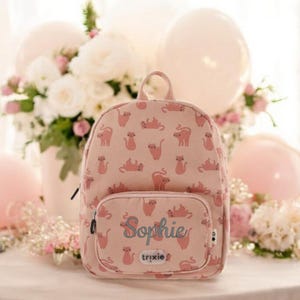 Sac à dos enfant avec nom / Personnalisé / Sac à dos maternelle / Cadeau pour enfant / Anniversaire / Début de la garderie / Sac à dos Trixie