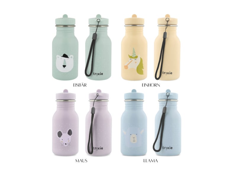 Children's drinking bottle made of stainless steel personalized / engraved with name a great gift for Christmas, birthday, starting daycare image 5