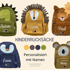 Sac à dos enfant avec nom / Personnalisé / Sac à dos maternelle / Cadeau pour enfant / Anniversaire / Début de la garderie / Sac à dos Trixie