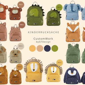 Kinderrucksack mit Namen / Personalisiert / Kindergartenrucksack / Geschenk Kinder / Geburtstag / Kita-Start Bild 1