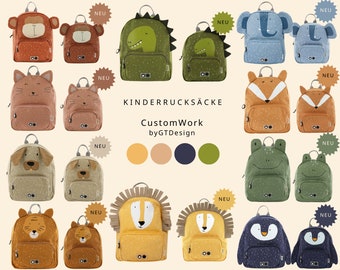 Kinderrucksack mit Namen  / Personalisiert / Kindergartenrucksack / Geschenk Kinder / Geburtstag / Kita-Start