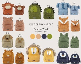 Kinderrucksack mit Namen  / Personalisiert / Kindergartenrucksack / Geschenk Kinder / Geburtstag / Kita-Start