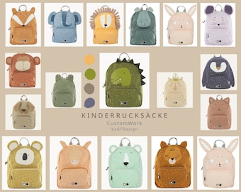 Kinderrucksack mit Namen / Personalisiert / Kindergartenrucksack / Geschenk Kinder / Geburtstag / Kita-Start