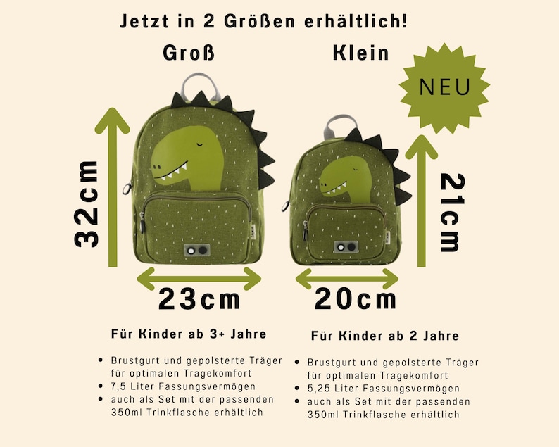 Kinderrucksack mit Namen / Personalisiert / Kindergartenrucksack / Geschenk Kinder / Geburtstag / Kita-Start Bild 2