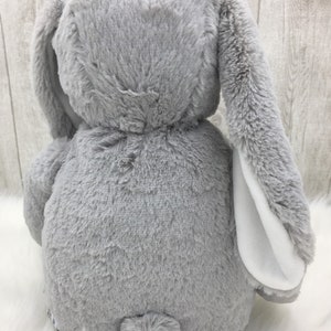 Hase / Schmusehase Personalisiertes Kuscheltier Plüschtier zur Geburt/Taufe, zum Geburtstag, Weihnachten u viel mehr individuell bestickt Bild 2