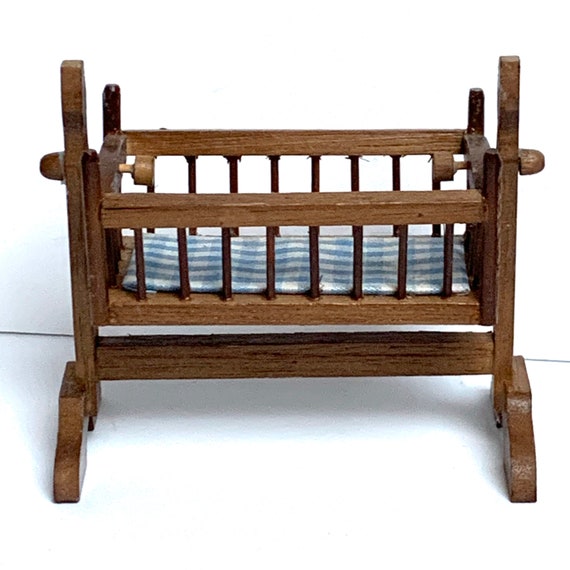 wooden cradle rocker