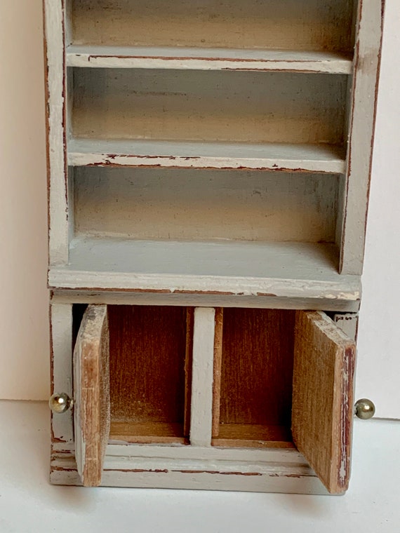 dollhouse bookcase etsy