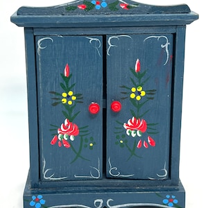 1:16 Dora Kuhn Wooden Armoire~Working Doors~Vintage Dollhouse Miniature Furniture