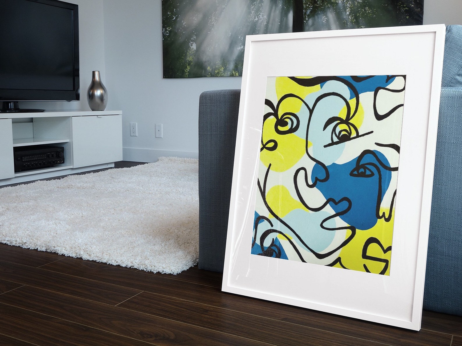 Abstract Original Acrylic Painting on Cotton Paper A4 Etsy