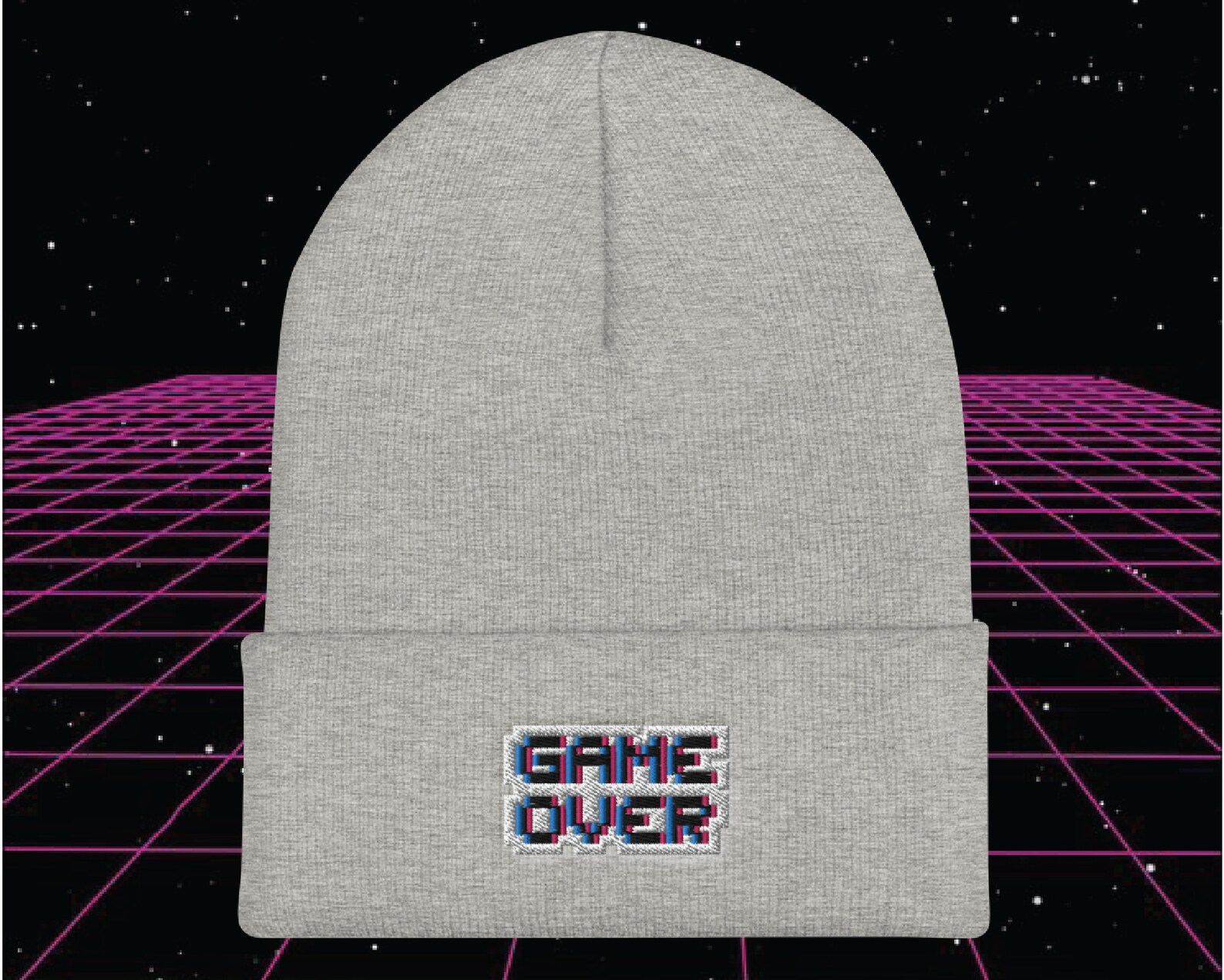 Cute Beanie Game Over Beanie Gamer Beanie Aesthetic Etsy