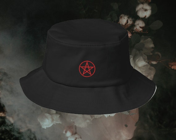 Bucket Hat Aesthetic Hat Pentagram 
