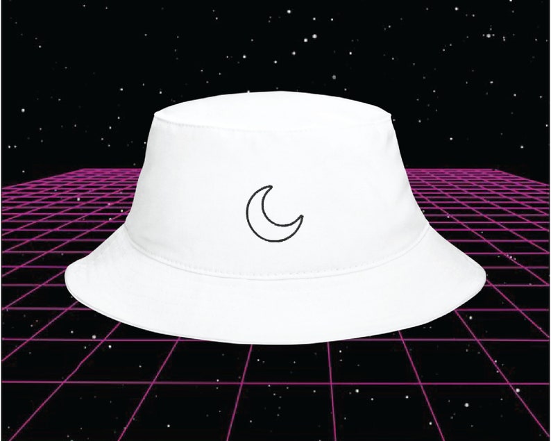 Moon Bucket Hat Bucket Hat Aesthetic Hat Etsy