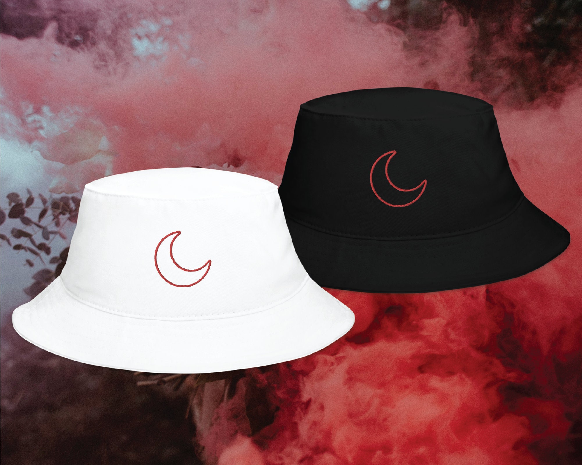 Bucket Hat, Moon Bucket Hat, Aesthetic Hat