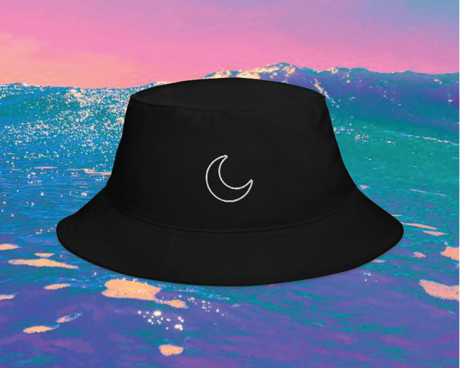 Moon Bucket Hat Bucket Hat Aesthetic Hat Etsy