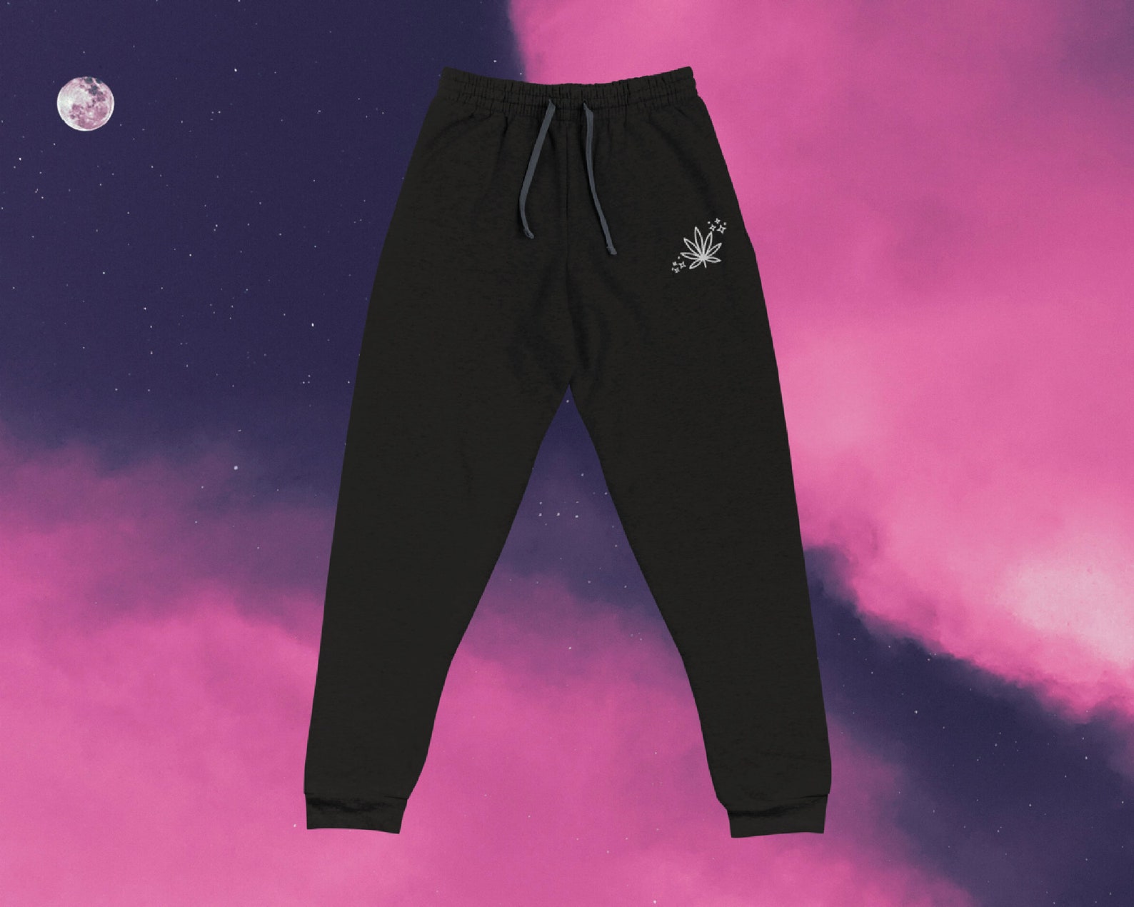 Cute Joggers Sparkle Weed Joggers Cute Sweatpants | Etsy