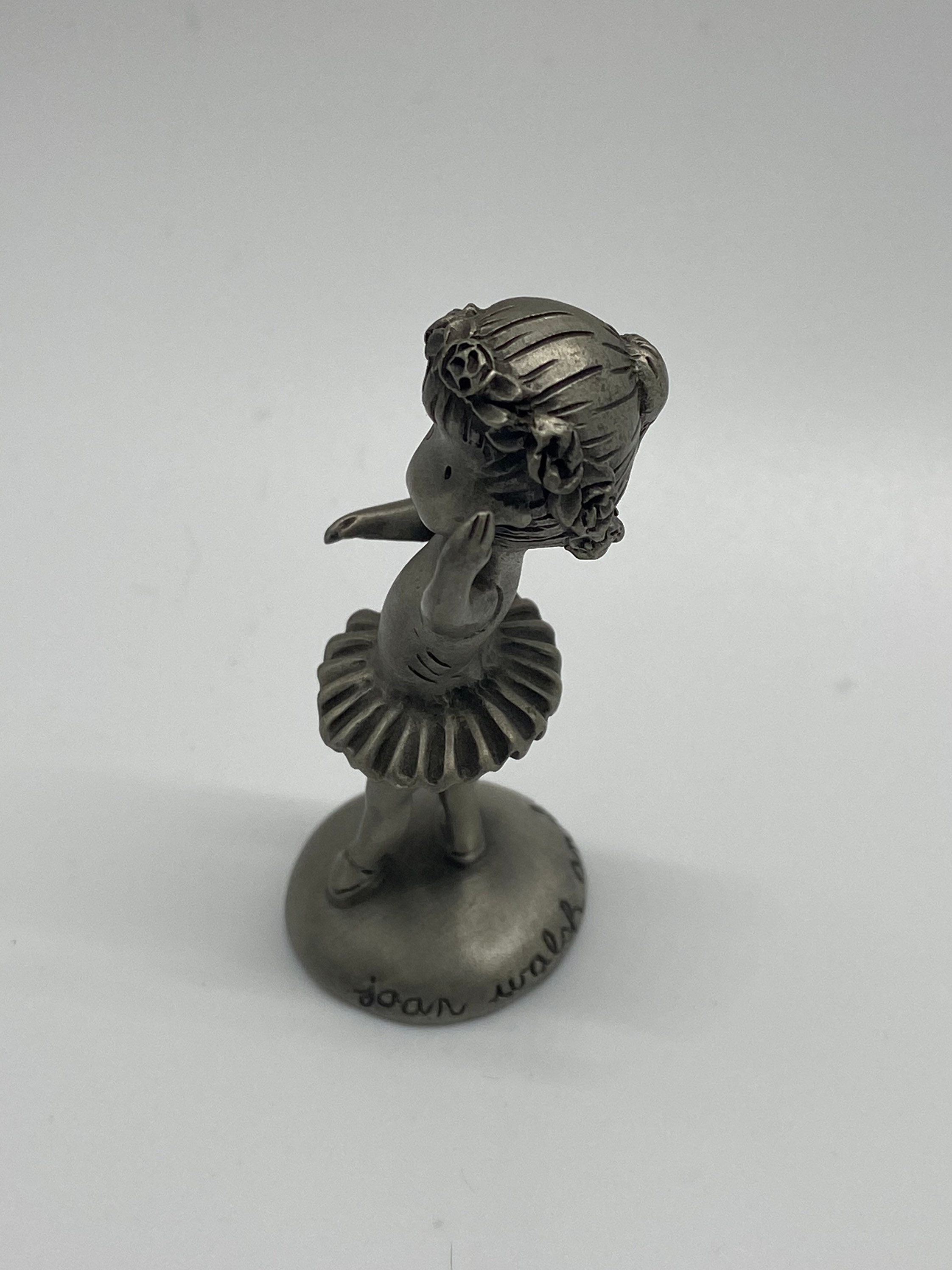 Vintage HallMark Little Gallery Pewter Figurine 1983 Ballerina Etsy