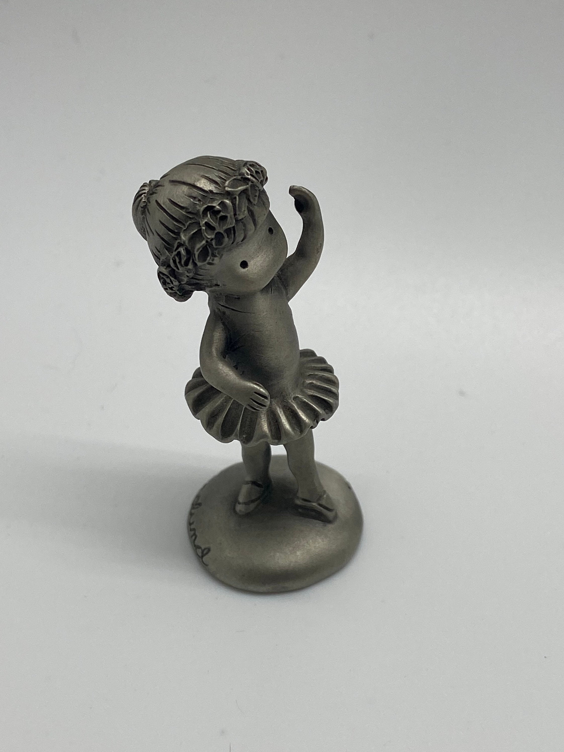 Vintage Hallmark Little Gallery Pewter Figurine 1983 Ballerina Etsy