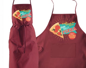 barbecue grill LaMAGLIERIA Grembiule personalizzato uomo o donna tuo nome Il Re Della Pizza per chef pizzeria bar. barbecue grill LaMAGLIERIA Grembiule personalizzato uomo o donna tuo nome Il Re Della Pizza per chef pizzeria bar.