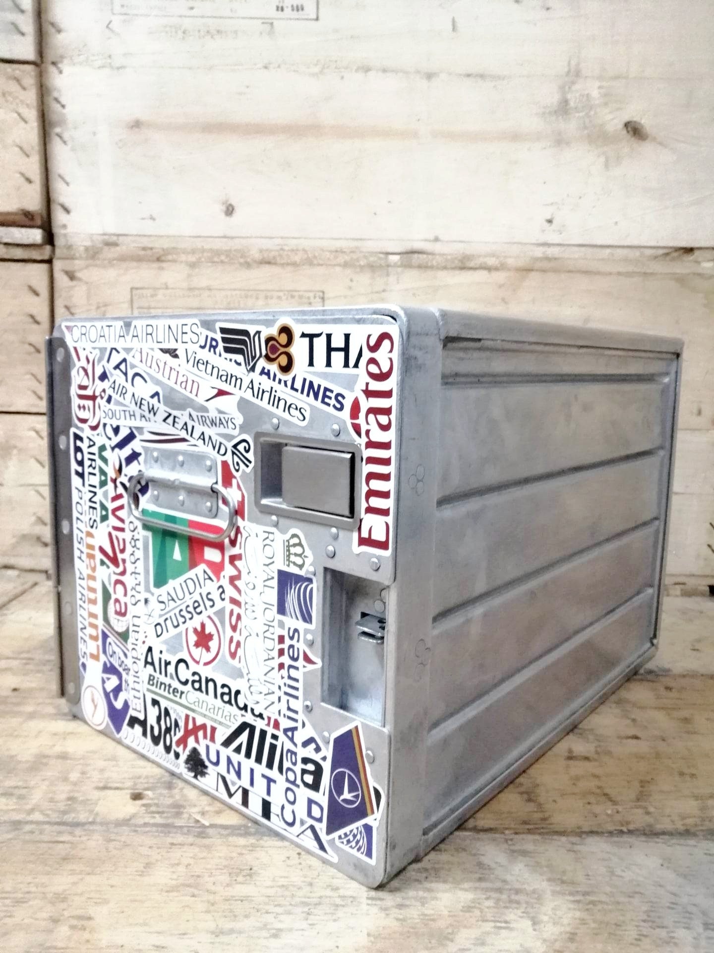 Original Vintage Airline Galley Box Aircraft Container Etsy