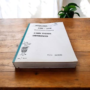 Pan Am A300/A310-onderhoudstrainingshandleiding – Verschillen cabinesysteem (1990)