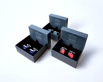 Authentic Aircraft Fuselage Cufflinks | Boeing 747 & Concorde British Airways | Limited AMERATE Edition | Choose Aircraft Registration