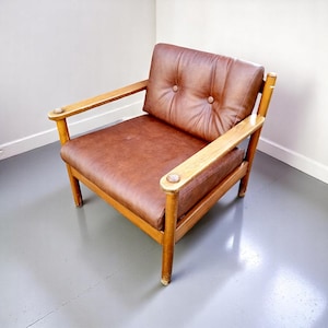 Vintage Polish Armchair by ZPM Radomsko Original PRL Era Medical Office Chair – Mid-Century Modern Design 1970s