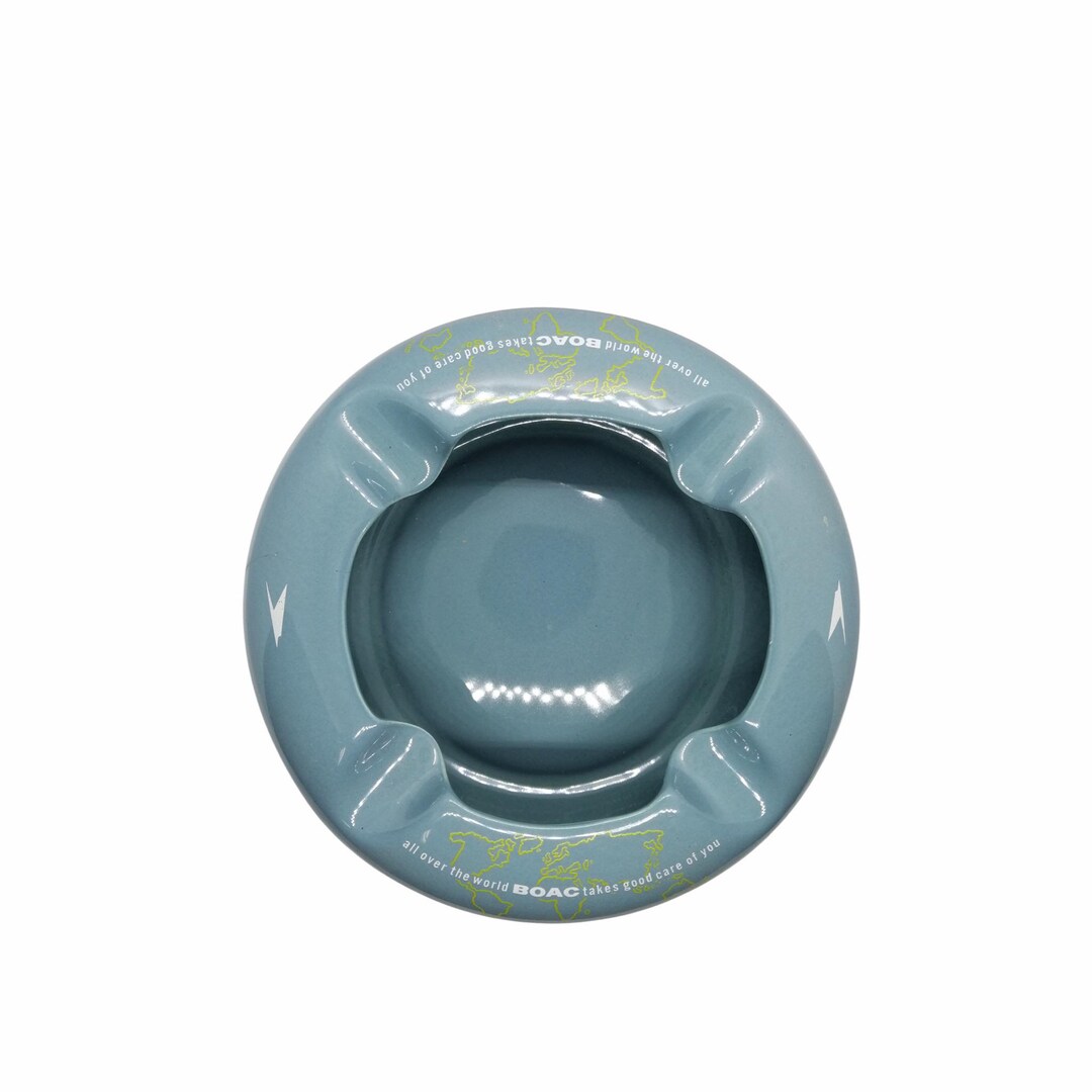 Original BOAC Ceramic Ashtray British Overseas Airways Corporation