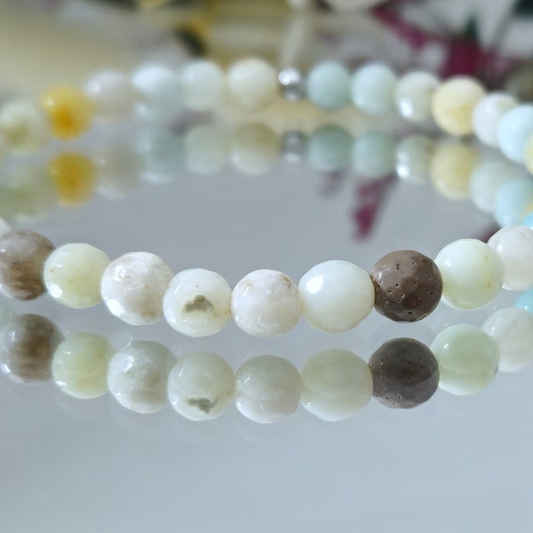 Bracelet Pierre Naturelle AMAZONITE  Bijoux tendance Accessoires pour maman Bracelet fait main