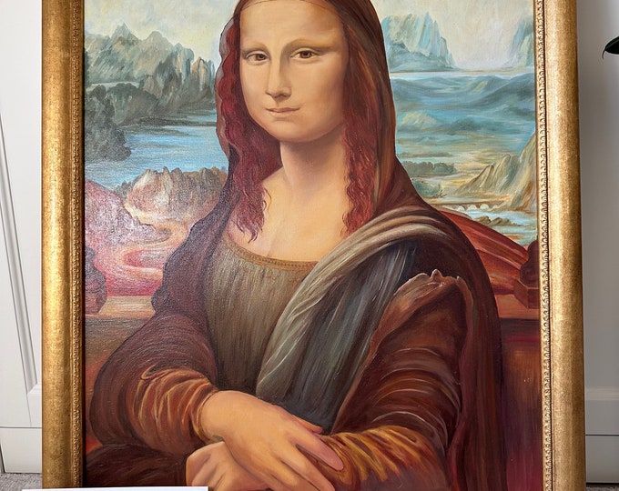 Museum-Quality Reproduction of Mona Lisa,Hand Painted Oil Reproduction ,High Quality Painting, Famous Paintings, Mona Lisa Oil Painting