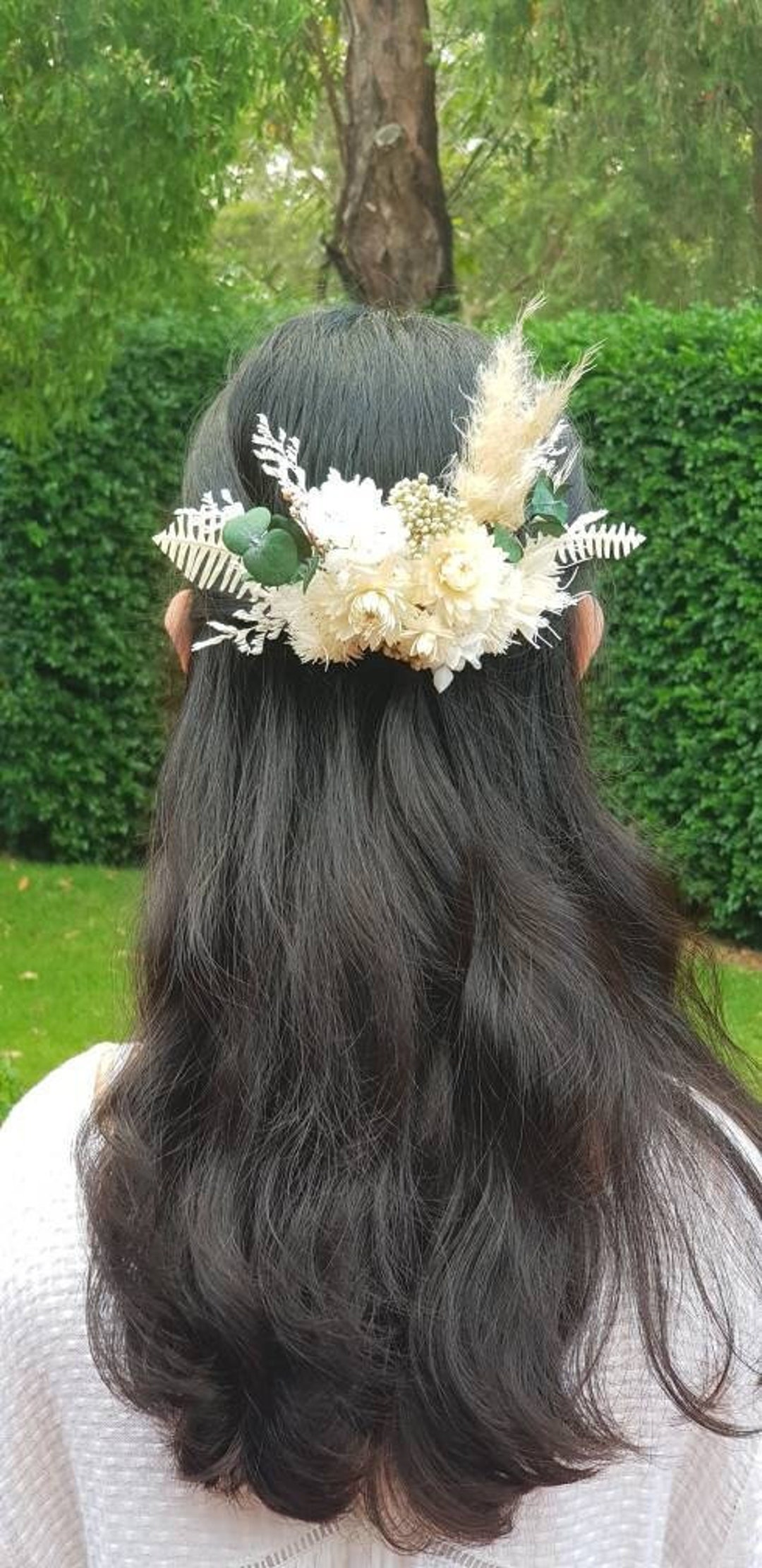 Wedding Hair Piece,flower Hair Decoration,hair Crown,dried Flowers