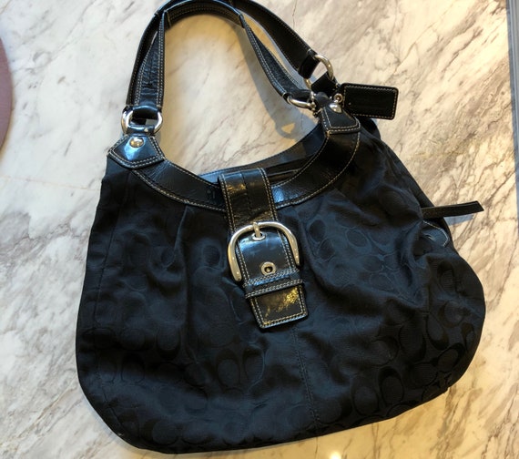Coach Lynn Soho Signature C Black Jacquard