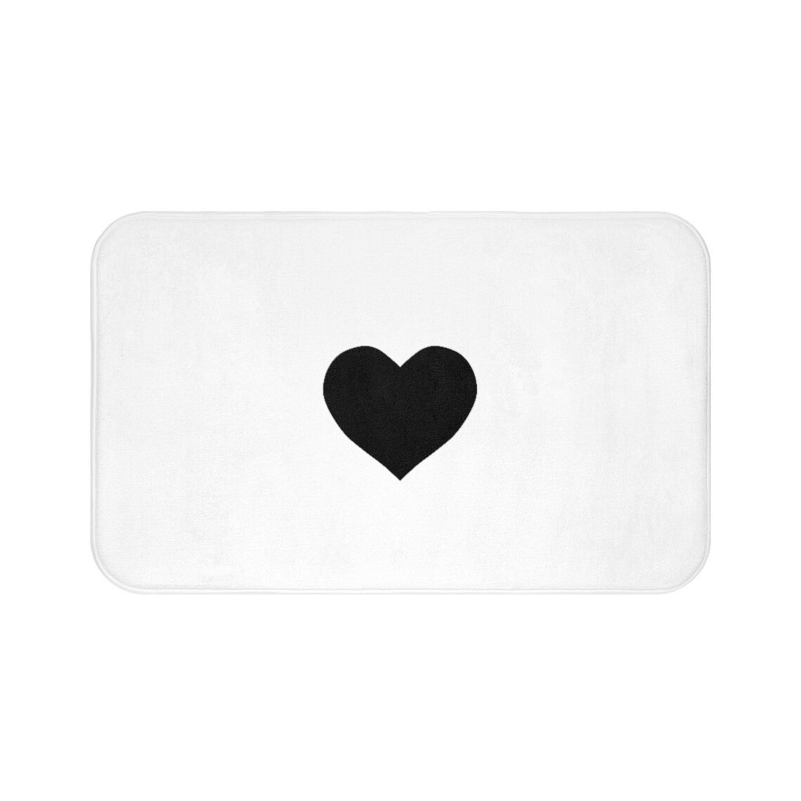 Heart Bath Mat. Bath decor. Antislip. Bathroom design. Etsy